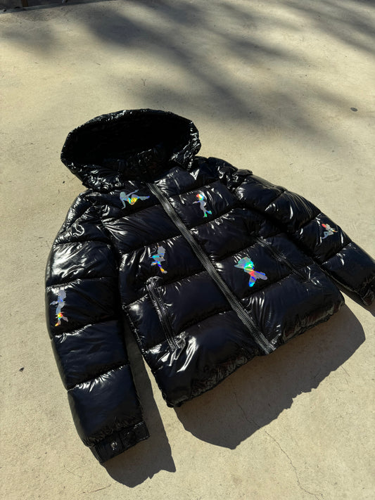 Black Shiny Jacket - Holo Girls