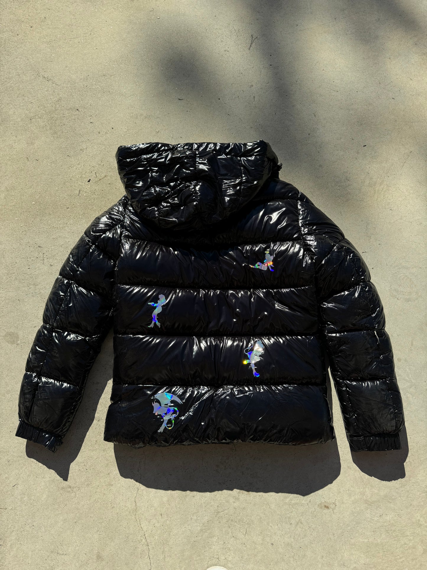 Black Shiny Jacket - Holo Girls