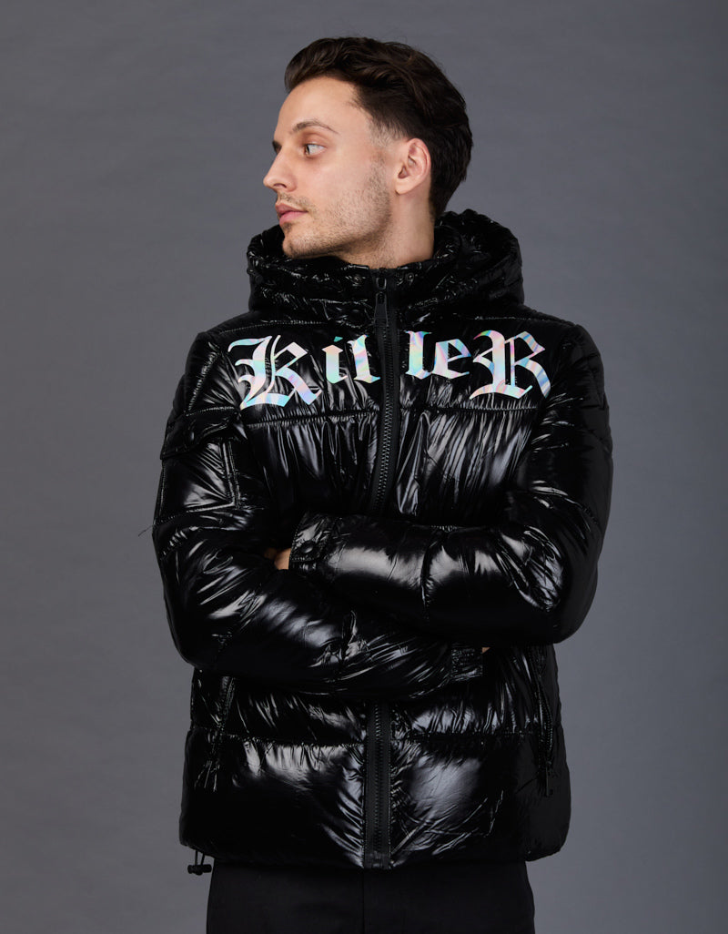 Black Shiny Jacket - Killer Holographic