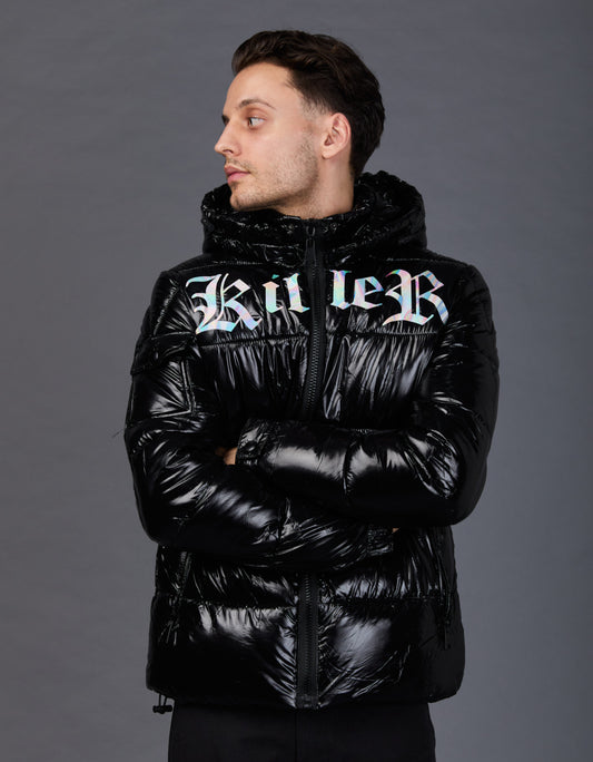 Black Shiny Jacket - Killer Holographic