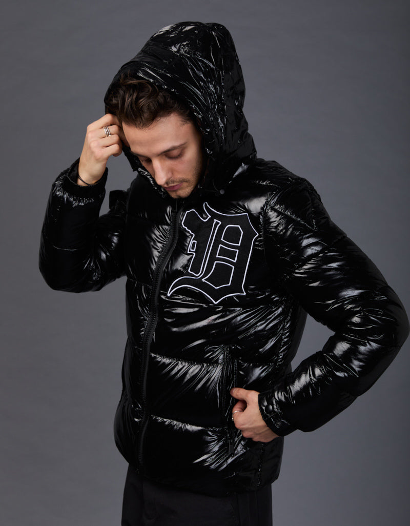 Black Shiny Jacket - Patch