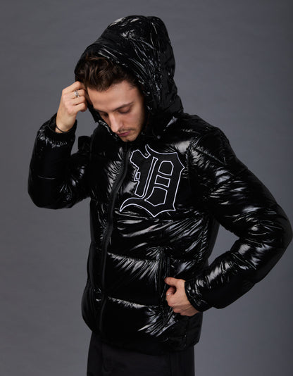 Black Shiny Jacket - Patch