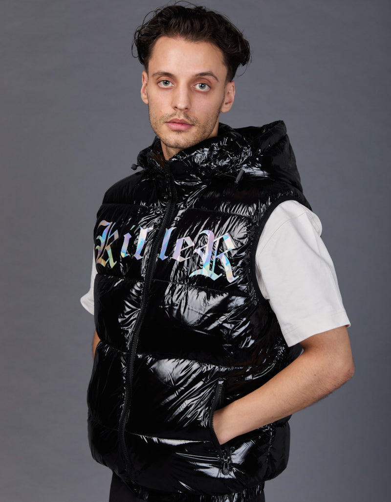 Black Shiny Vest - Killer Holographic