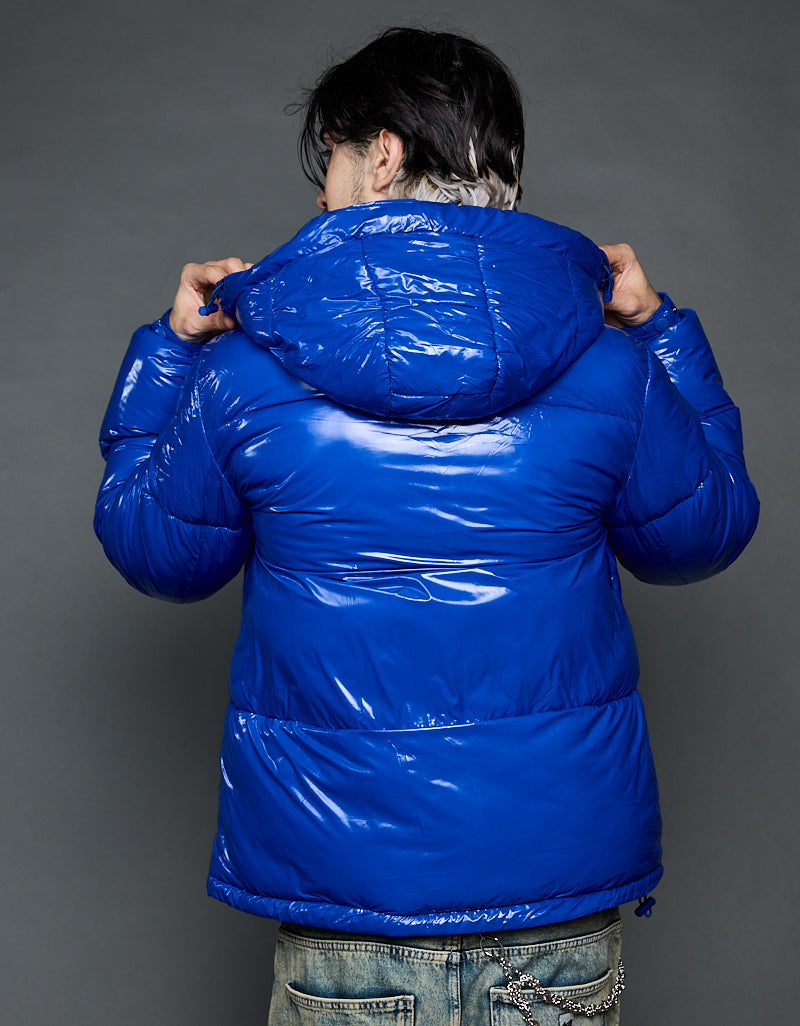 Blue Shiny Jacket - Stripes (man)