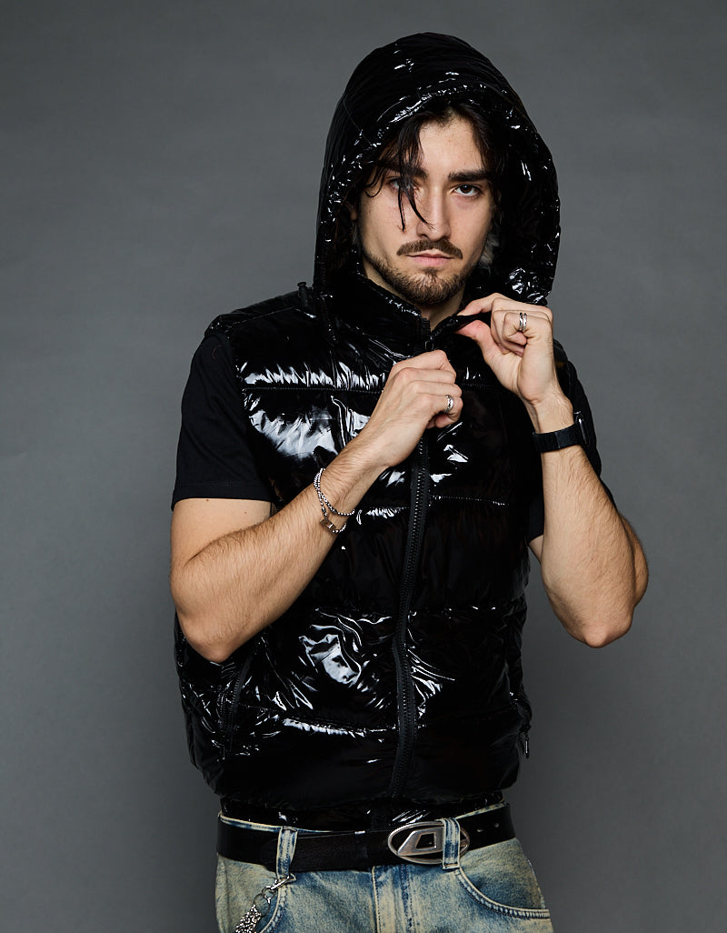 Black Shiny Vest - Classic (man)