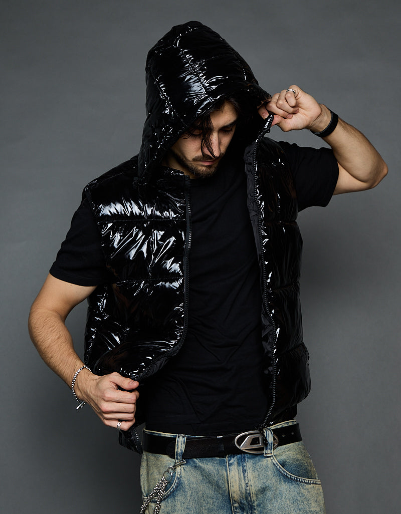 Black Shiny Vest - Classic (man)