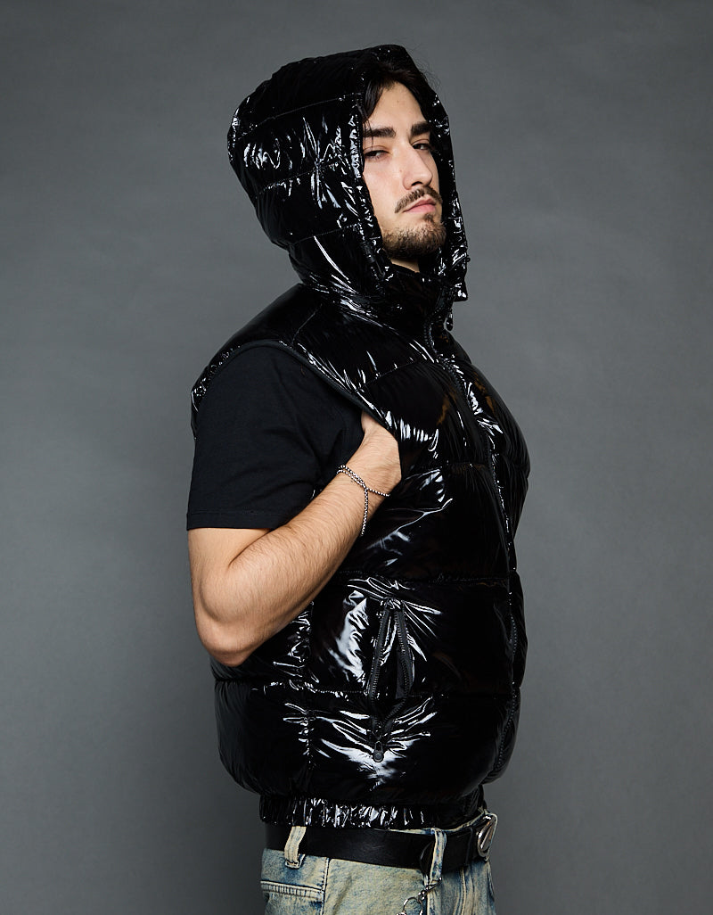 Black Shiny Vest - Classic (man)
