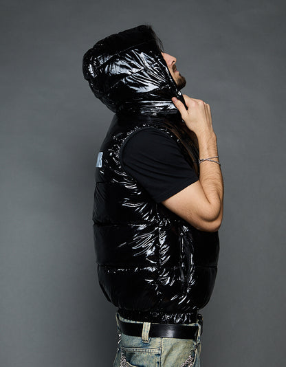 Black Shiny Vest - Don't be dumb (man)